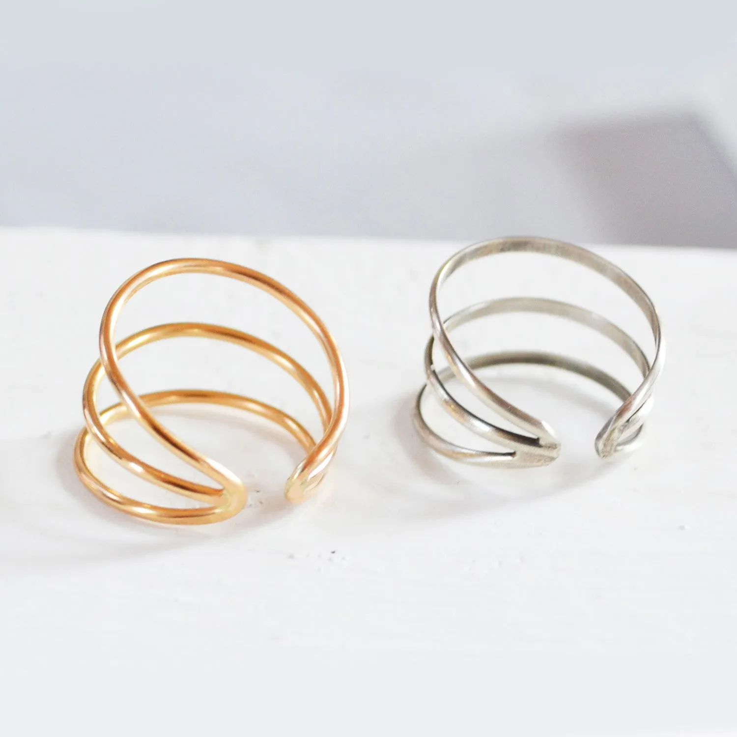Orbit Ring, Gold or Silver