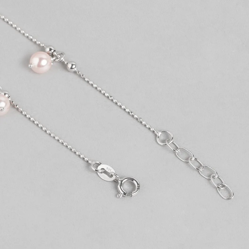 Pearl Drops 925 Sterling Silver Anklet