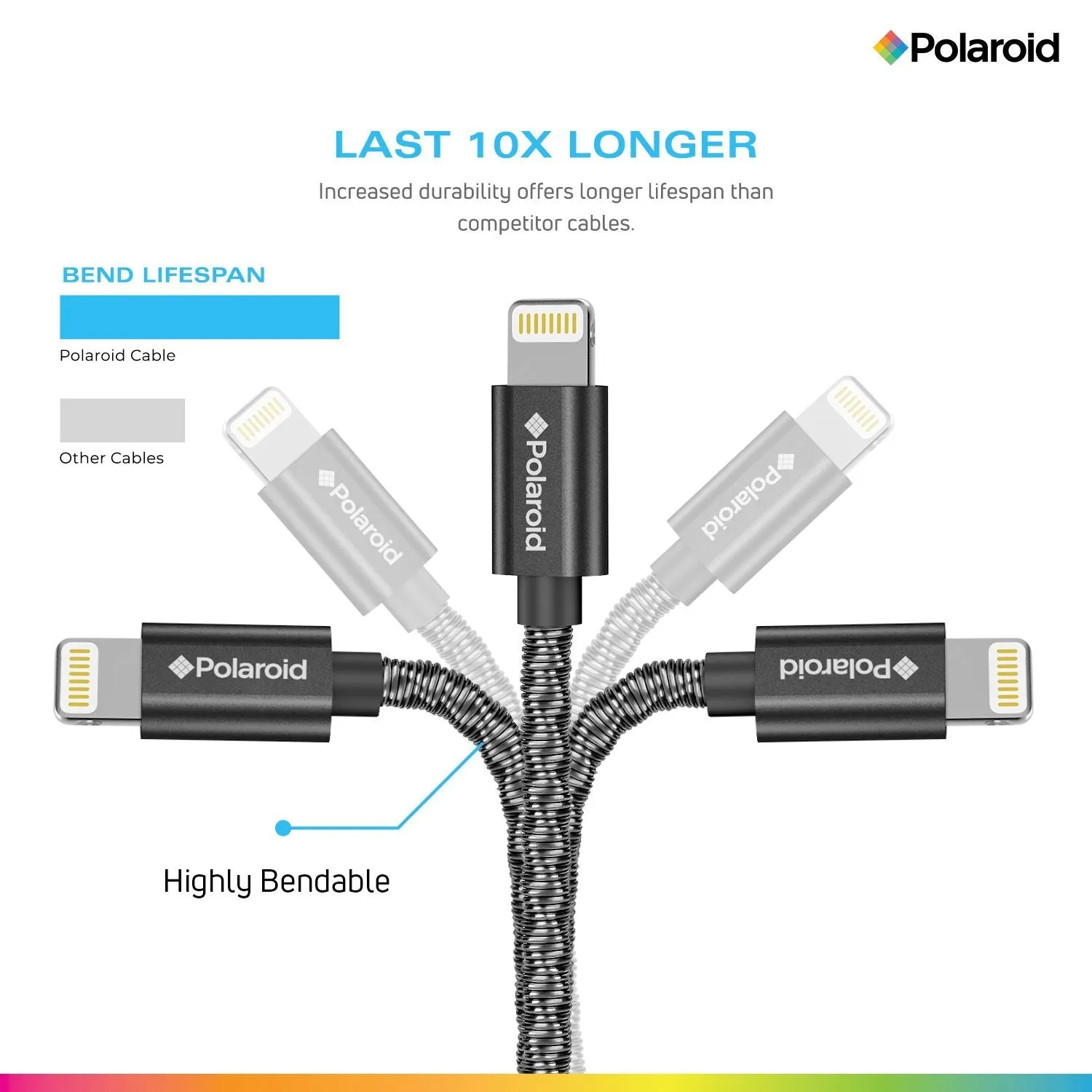 Polaroid Apple Certified 5 Ft. Lightning Cable