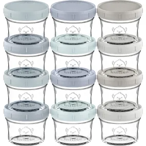 Prep Jars Baby Food Storage Glass Container (Slate)