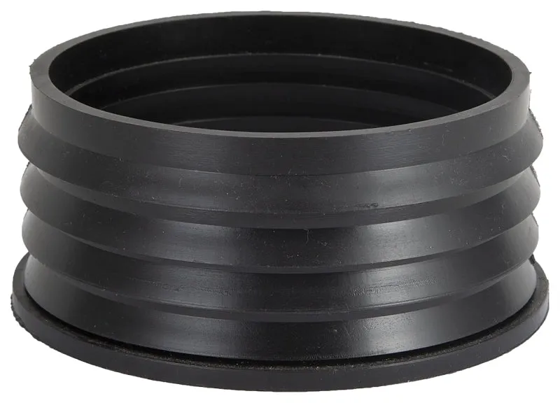 ProSource Hub Donut, 4 in x 4 in, Compression, PVC, Black :EA: QUANTITY: 1