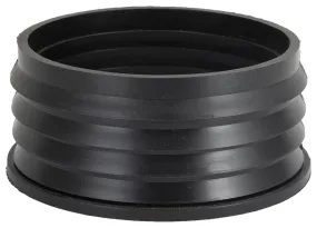 ProSource Hub Donut, 4 in x 4 in, Compression, PVC, Black :EA: QUANTITY: 1