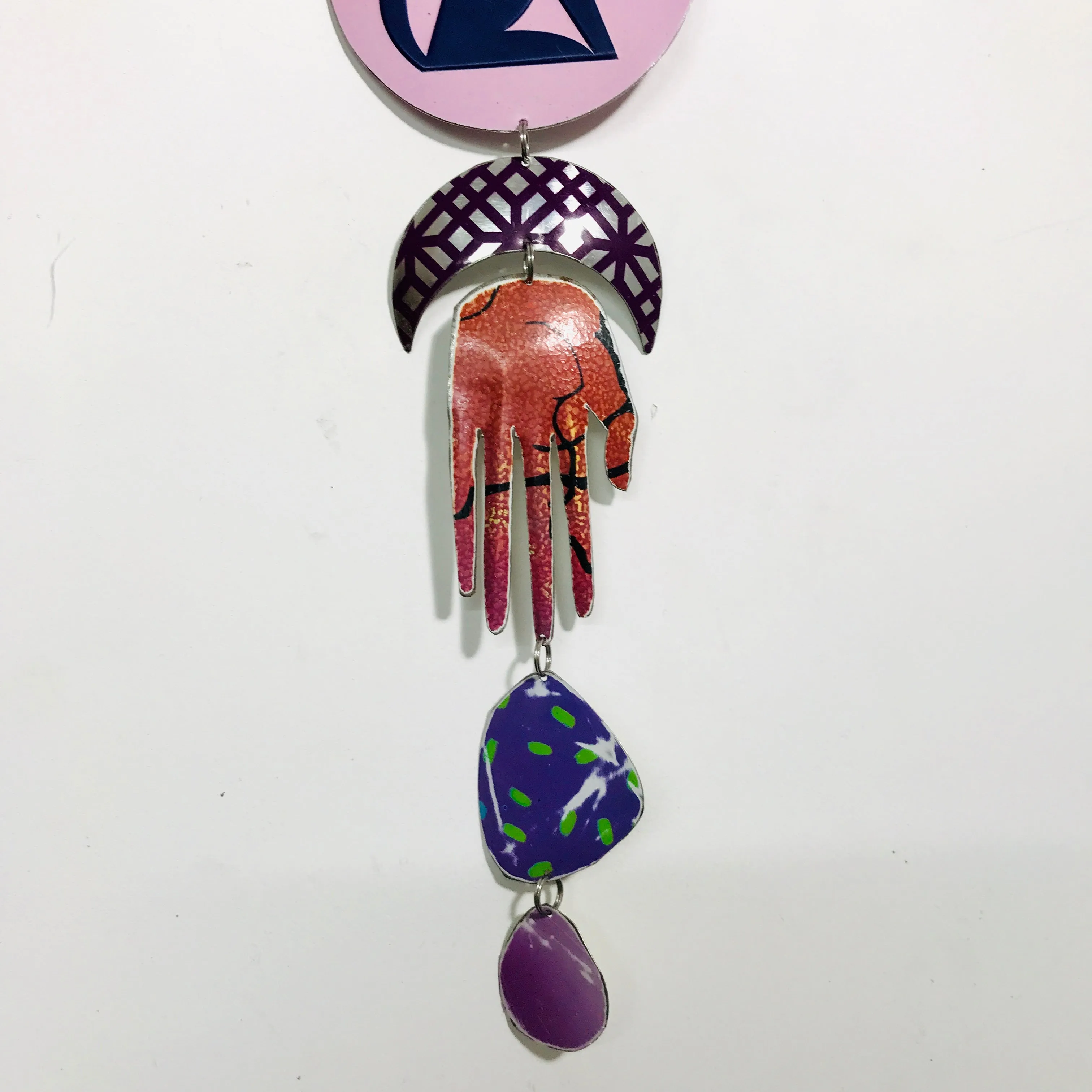 Purples & Pup Protective Eye Talisman Wall Hanging