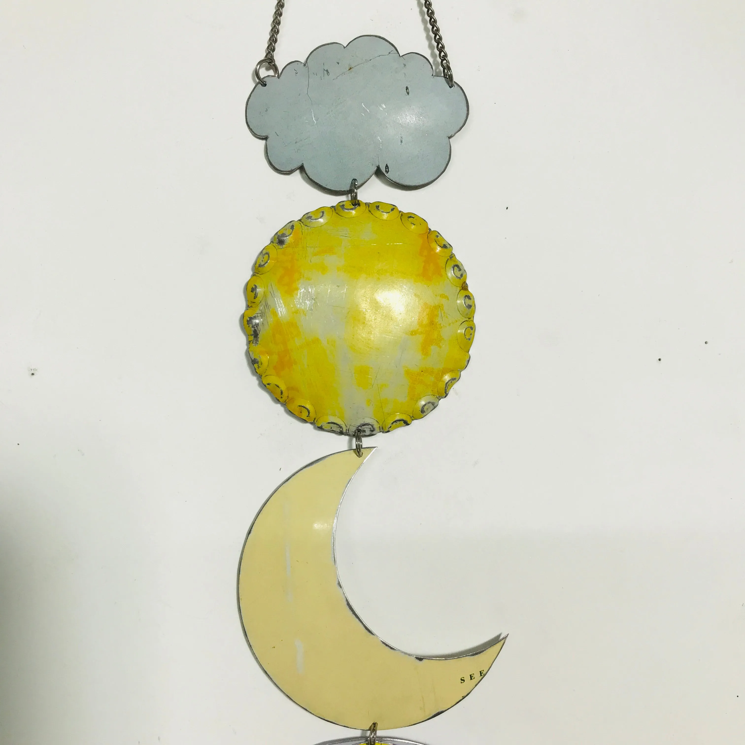 Rainbow & Sunny Yellows Protective Eye Talisman Wall Hanging