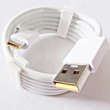 Realme 5 Pro Type-C VOOC Charge And Data Sync Cable 1 Mt White
