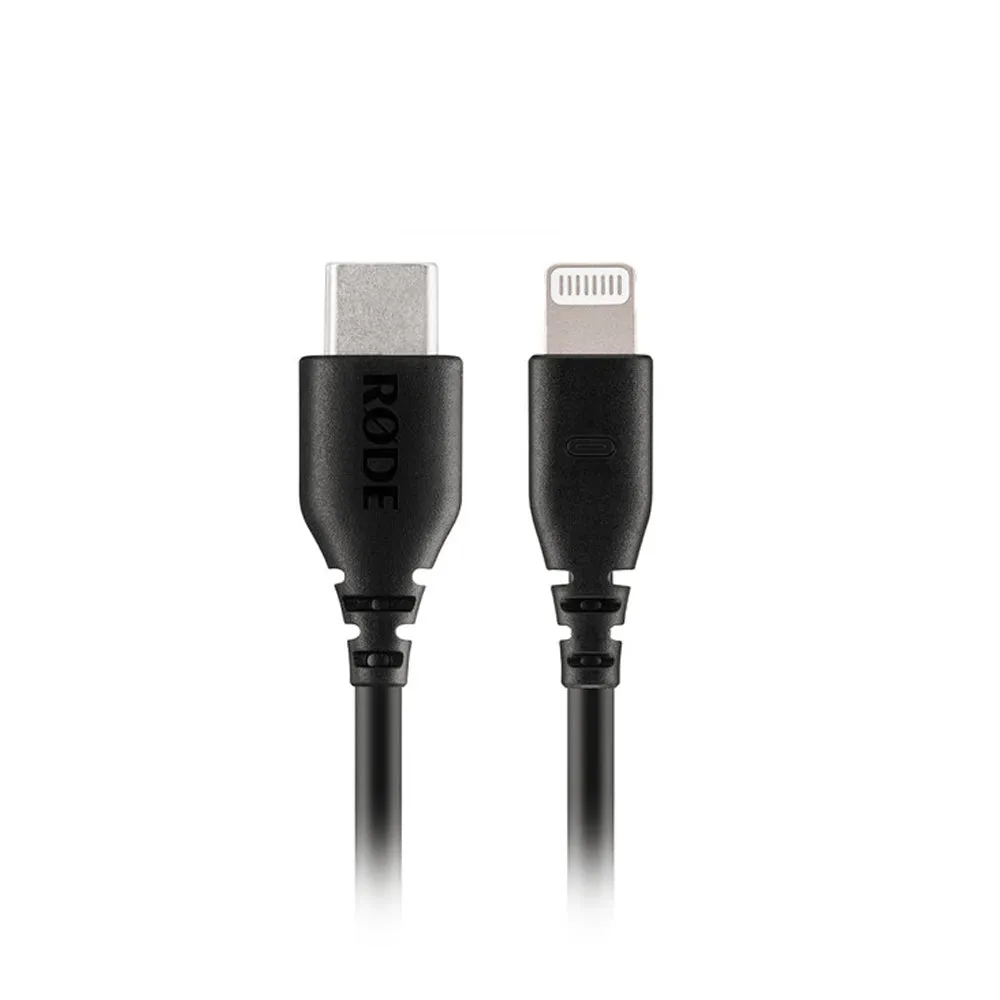 RODE SC21 0.3M Lightning Male to USB Type-C Male Audio Cable for VideoMic NTG / GO II, Wireless PRO GO II ME MFi Certified USB Microphones