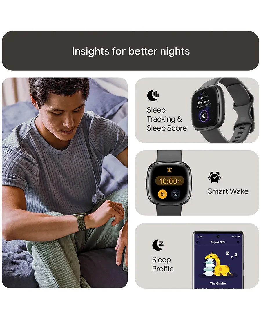 Sense 2 Watch | Shadow Grey & Graphite