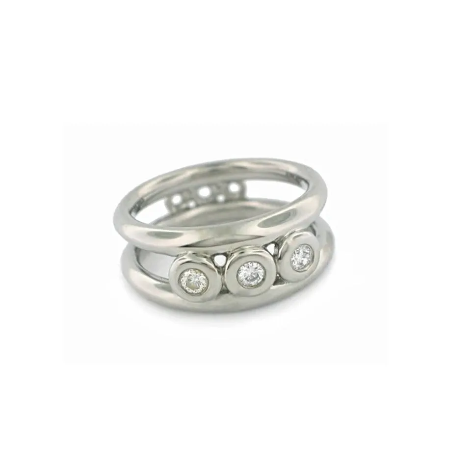 Series 45 | Torus Band, Pd.   Diamonds (SIZE 6.25)