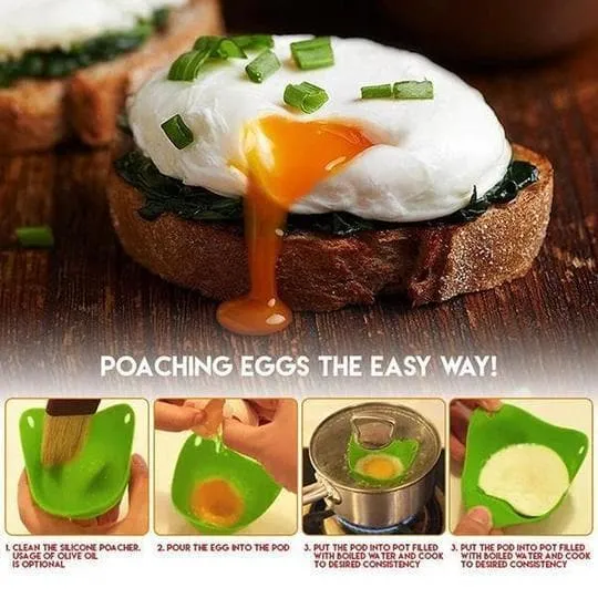 Silicone Egg Poaching Pods