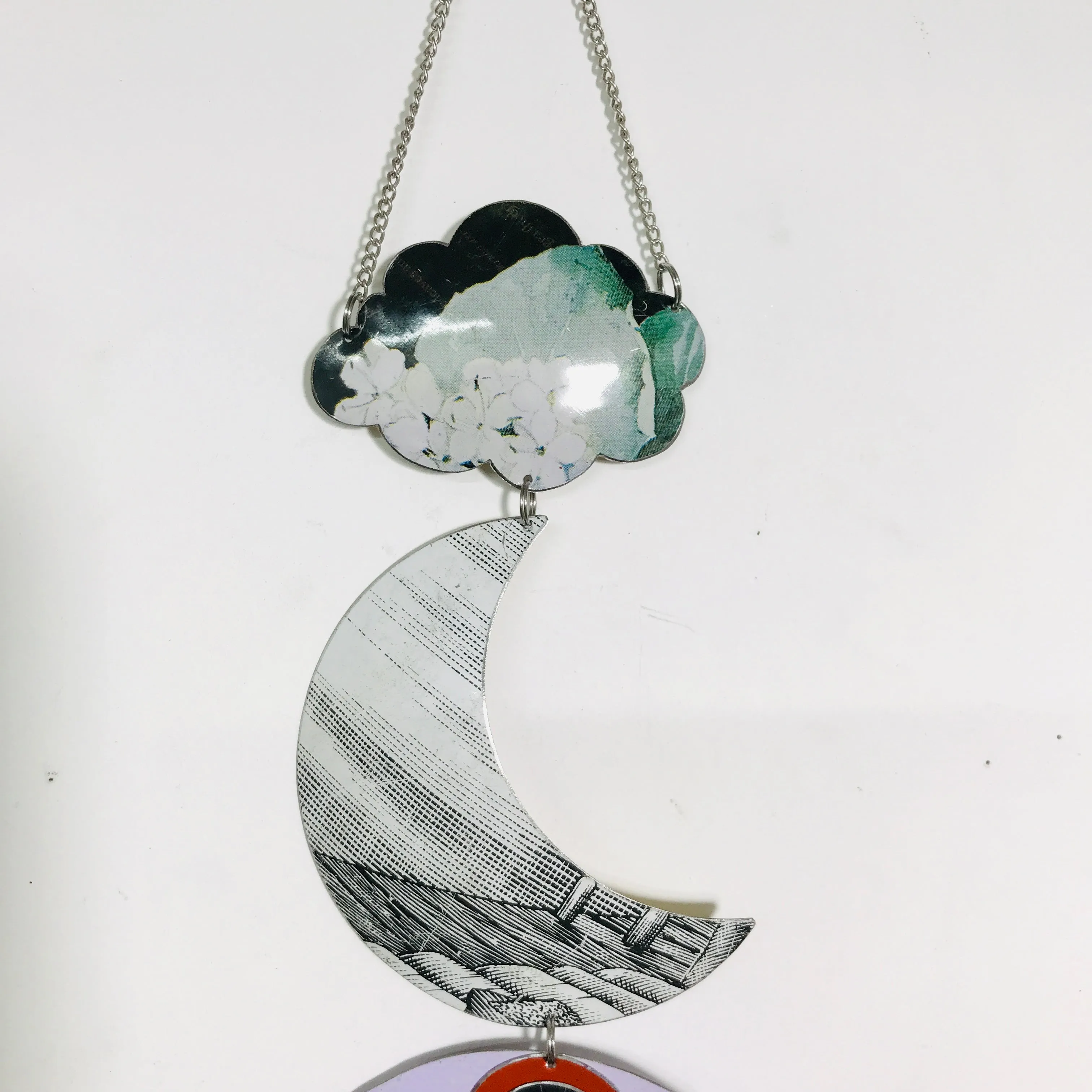 Silver Phoenix Mixed Midnights Protective Eye Talisman Wall Hanging
