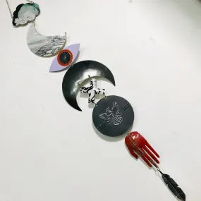 Silver Phoenix Mixed Midnights Protective Eye Talisman Wall Hanging