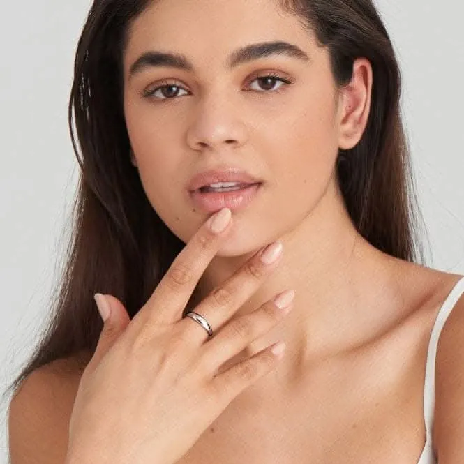 Silver Scattered Stars Adjustable Ring R034-01H