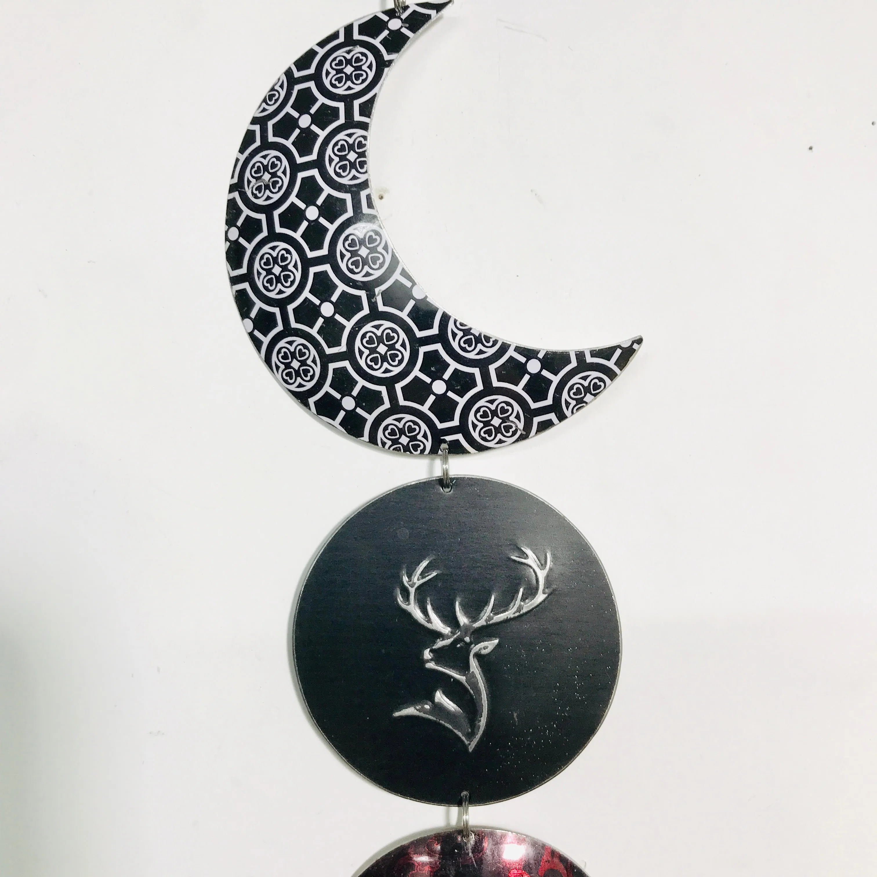 Silver Stag Midnights Protective Eye Talisman Wall Hanging