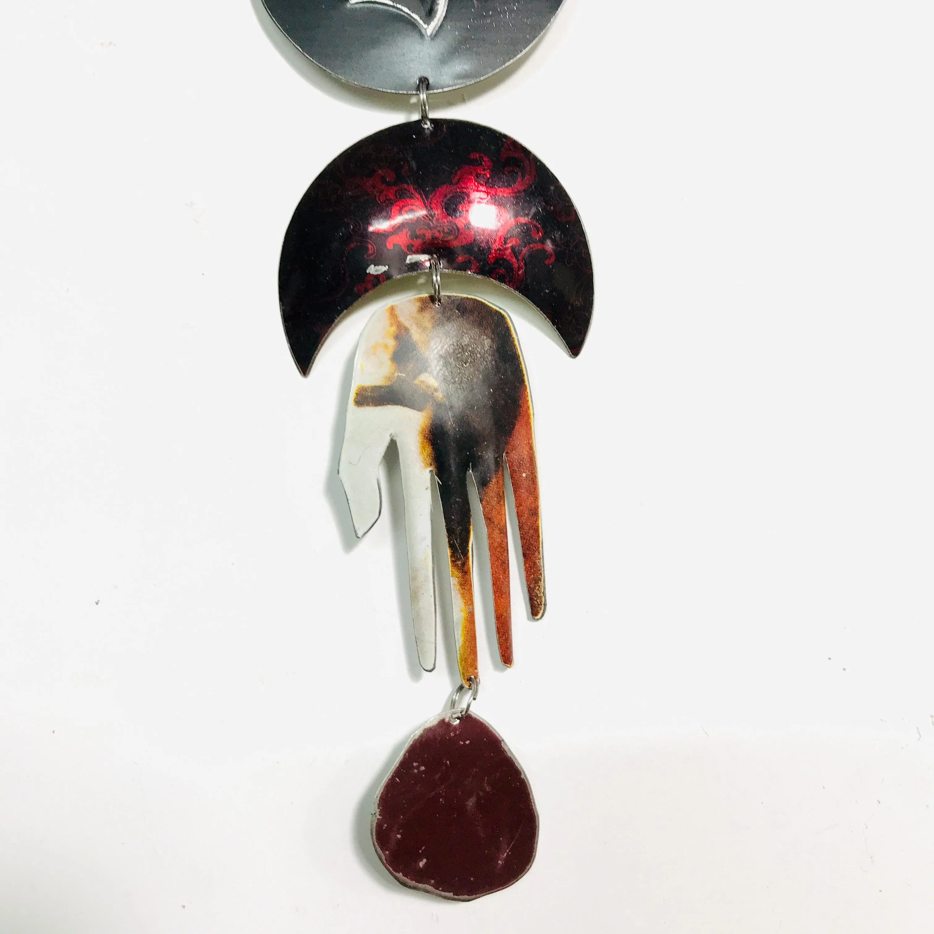 Silver Stag Midnights Protective Eye Talisman Wall Hanging