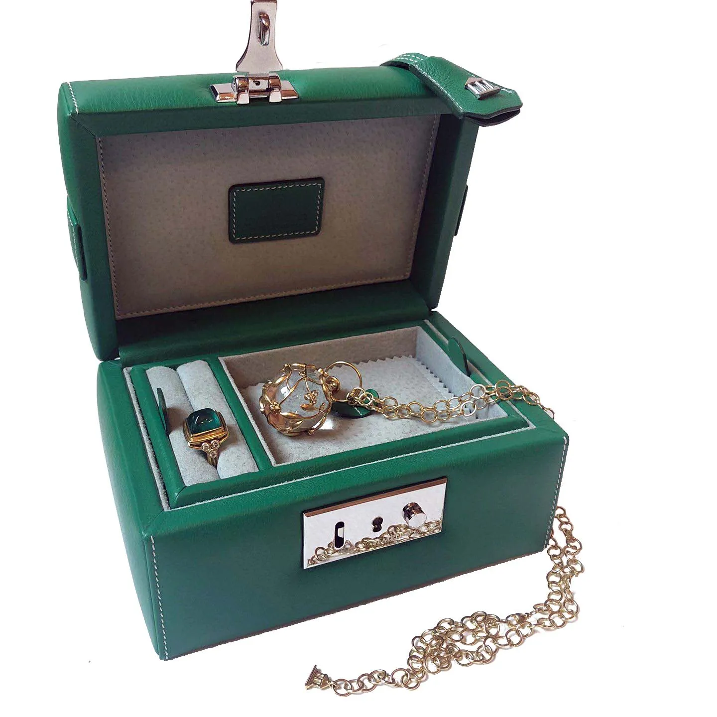 Small Leather Jewellery Case