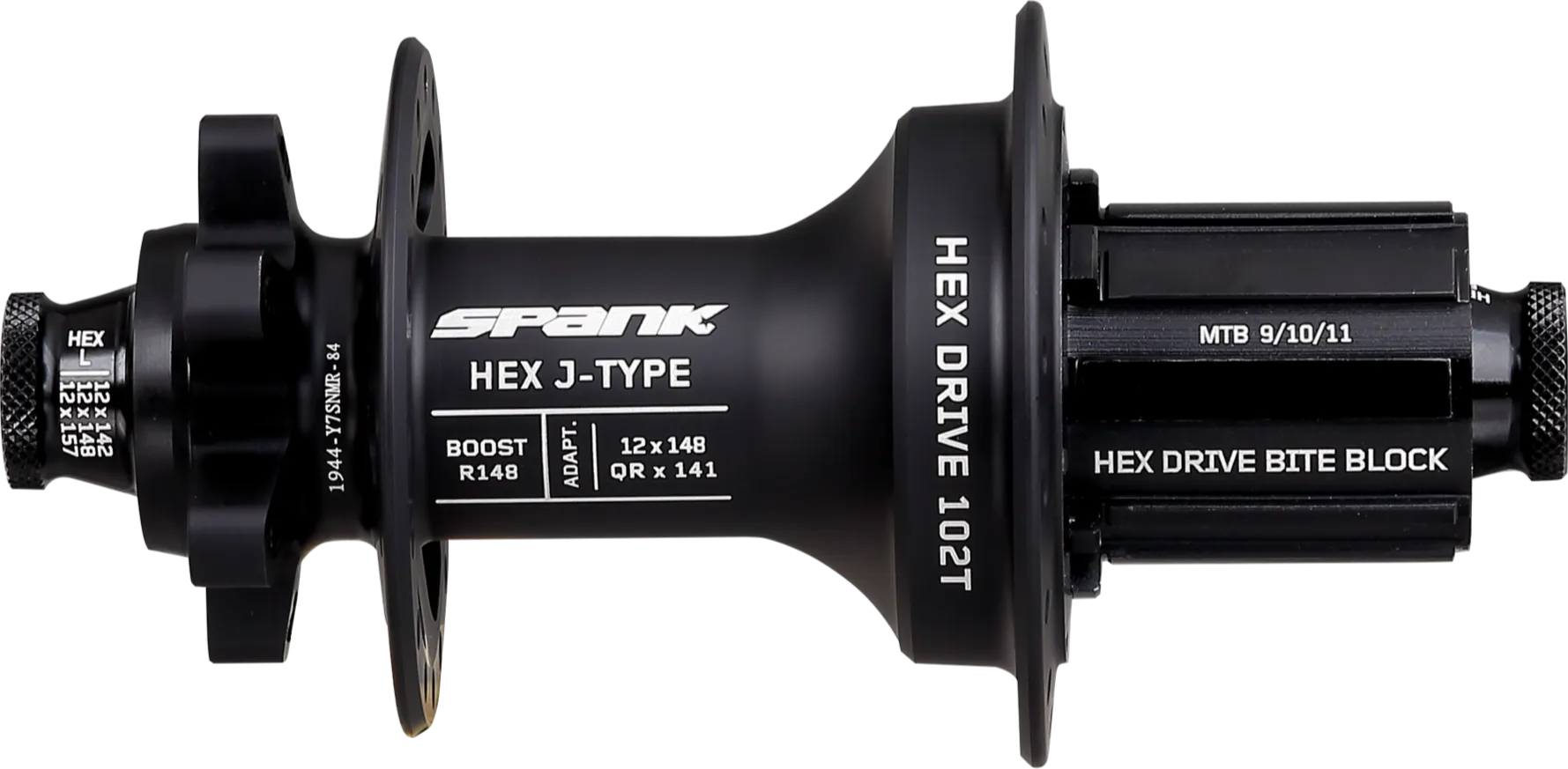 Spank Industries Hex J-Type 6-Bolt Disc Rear Hub