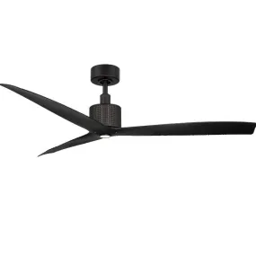 Spinster 60 Inch Black Wet Rated Smart LED Ceiling Fan