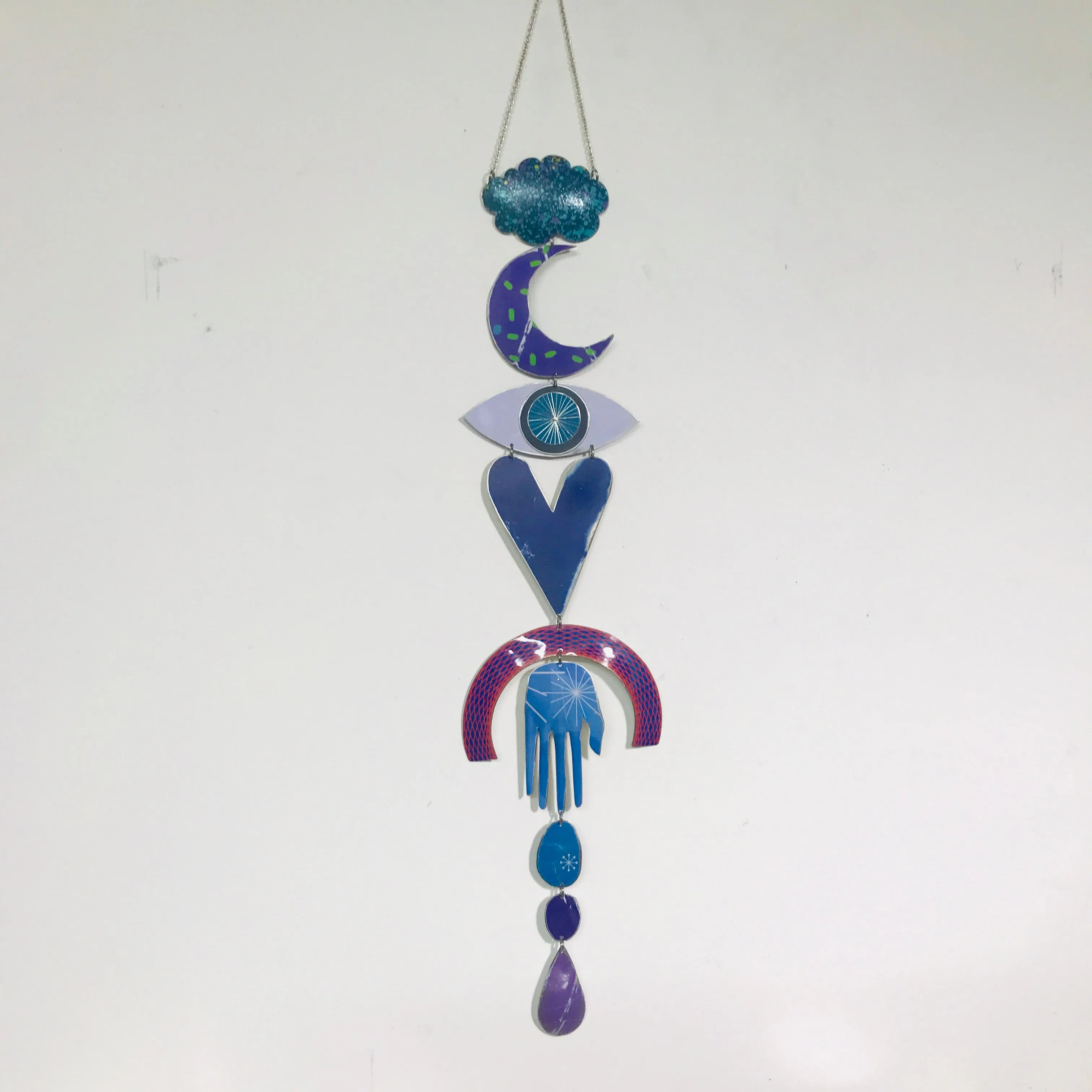 Spirograph Rainbow Protective Talisman Wall Hanging