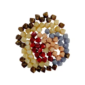 Square Shaped Resin Color Marble Beads Ideal for Jewelry designing and Craft or Decor