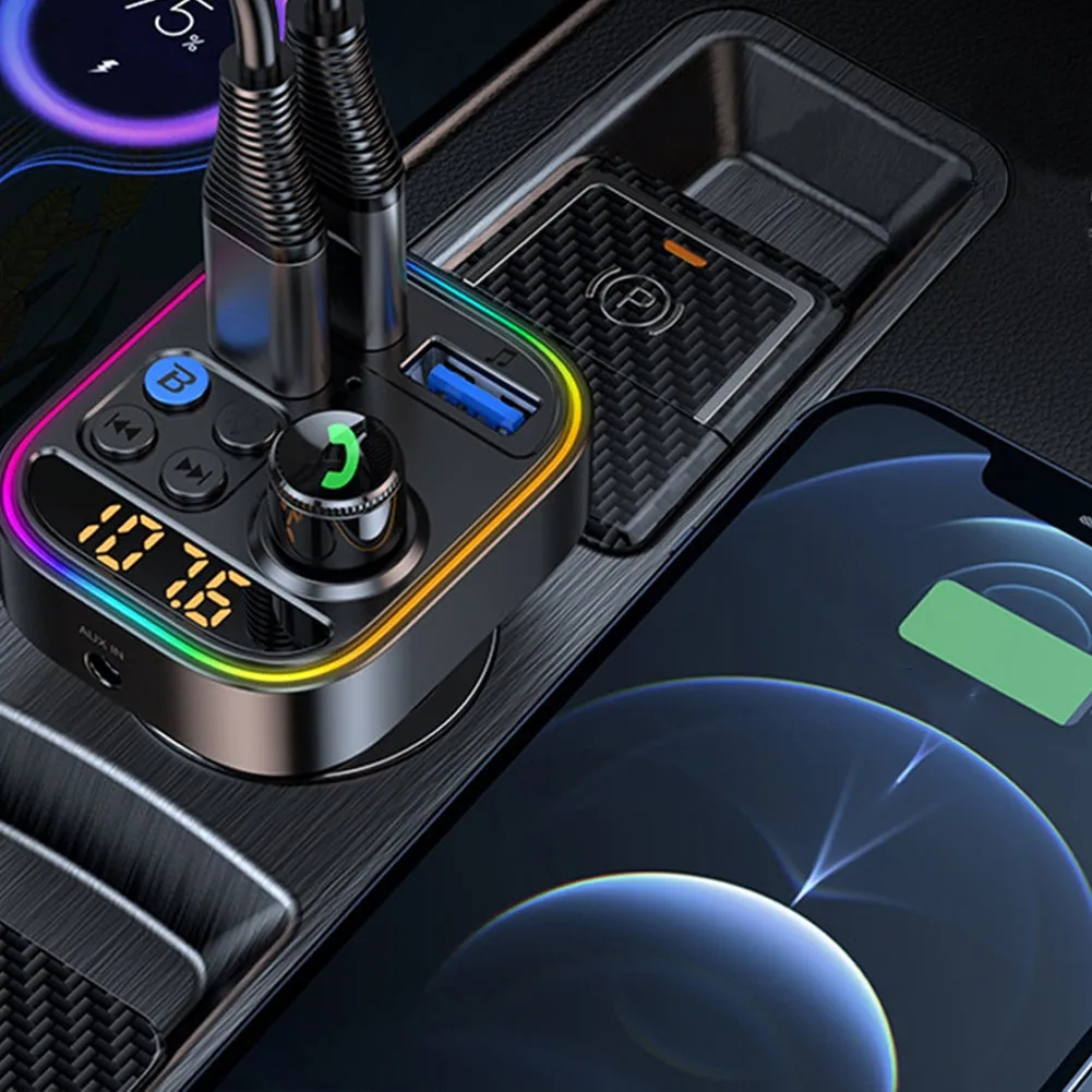 T18 FM Transmitter PD30W Fast Charging MP3 Player Wireless Radio