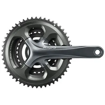 Tiagra FC-4703 Bicycle Crankset - 165mm, 10-Speed, 50/39/30t, 110/74 Asymmetric BCD, Hollowtech II Spindle Interface, Gray