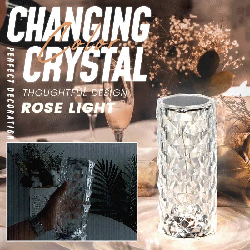 ✨Touching Control Rose Crystal Lamp🌹Free shipping