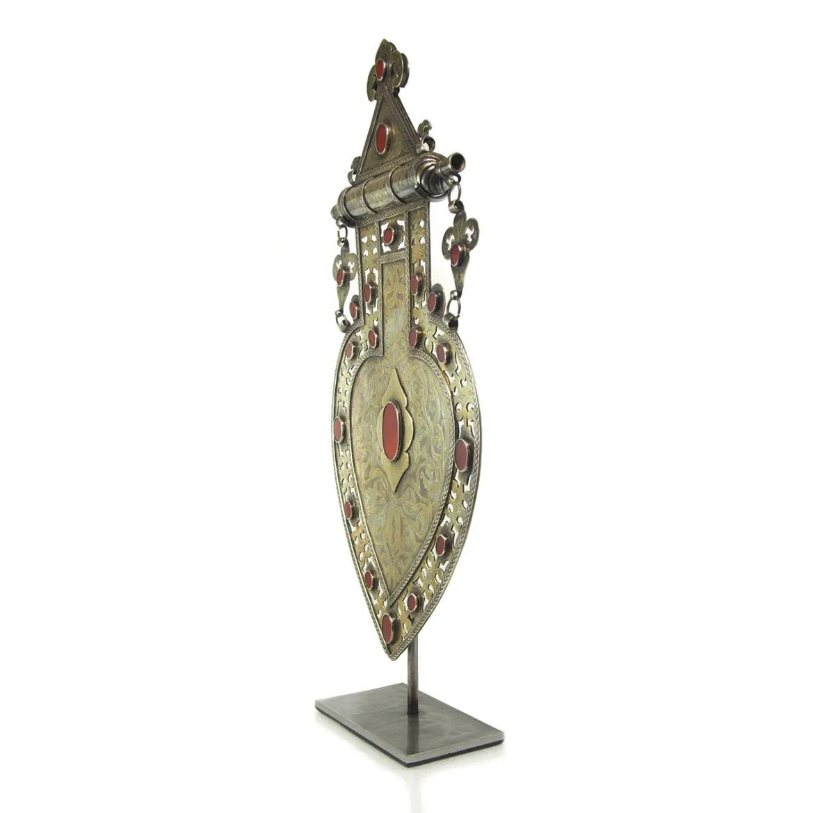 Turkmen Cordiform Heart Shape Pendant-09