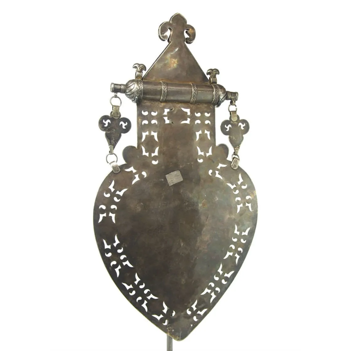 Turkmen Cordiform Heart Shape Pendant-09