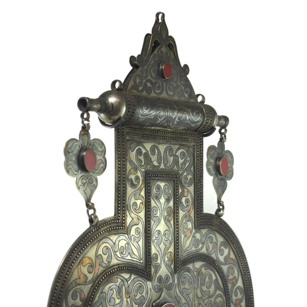 Turkmen Cordiform Heart Shape Pendant-10