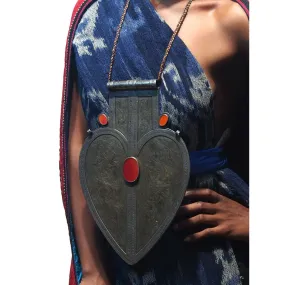 Turkmen Cordiform Heart Shape Pendant-11