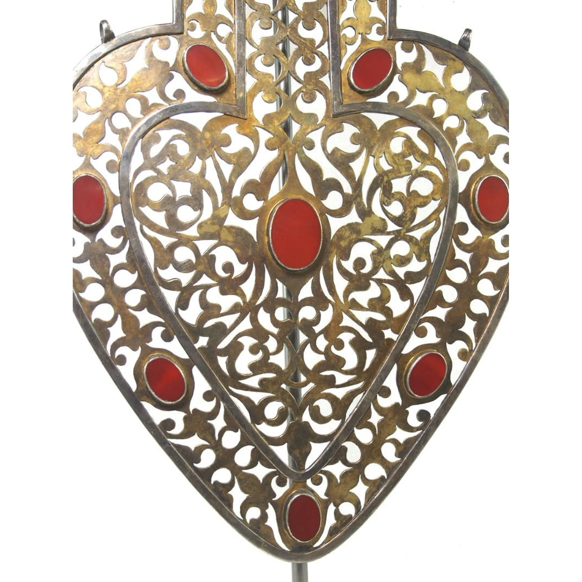 Turkmen Cordiform Heart Shape Pendant-12