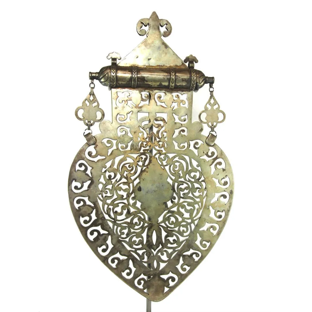 Turkmen Cordiform Heart Shape Pendant-13