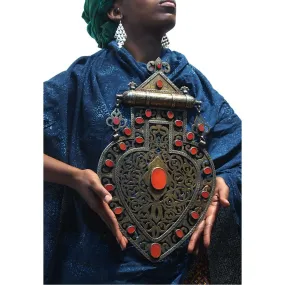 Turkmen Cordiform Heart Shape Pendant-13