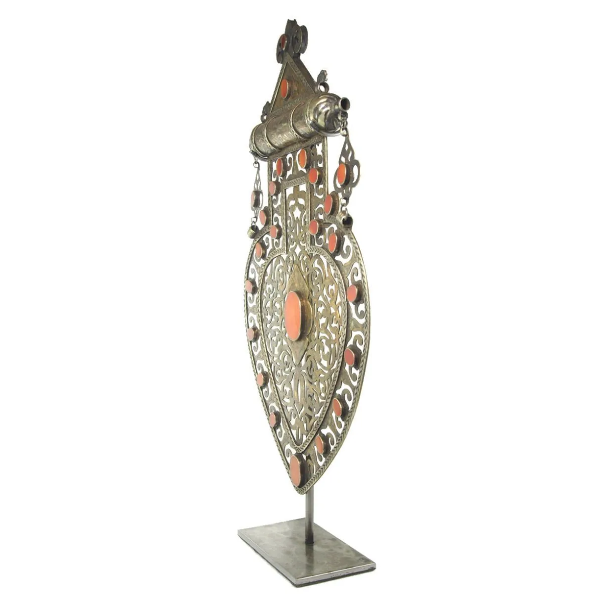 Turkmen Cordiform Heart Shape Pendant-13