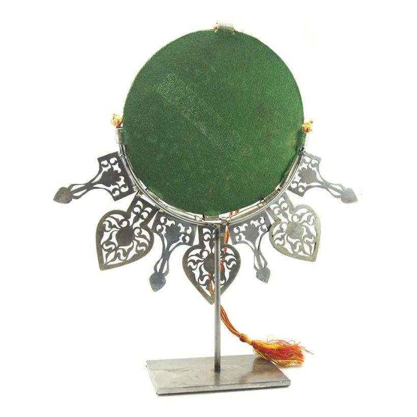 Turkmen Pectoral Disc Shape Antique Pendant Set-01