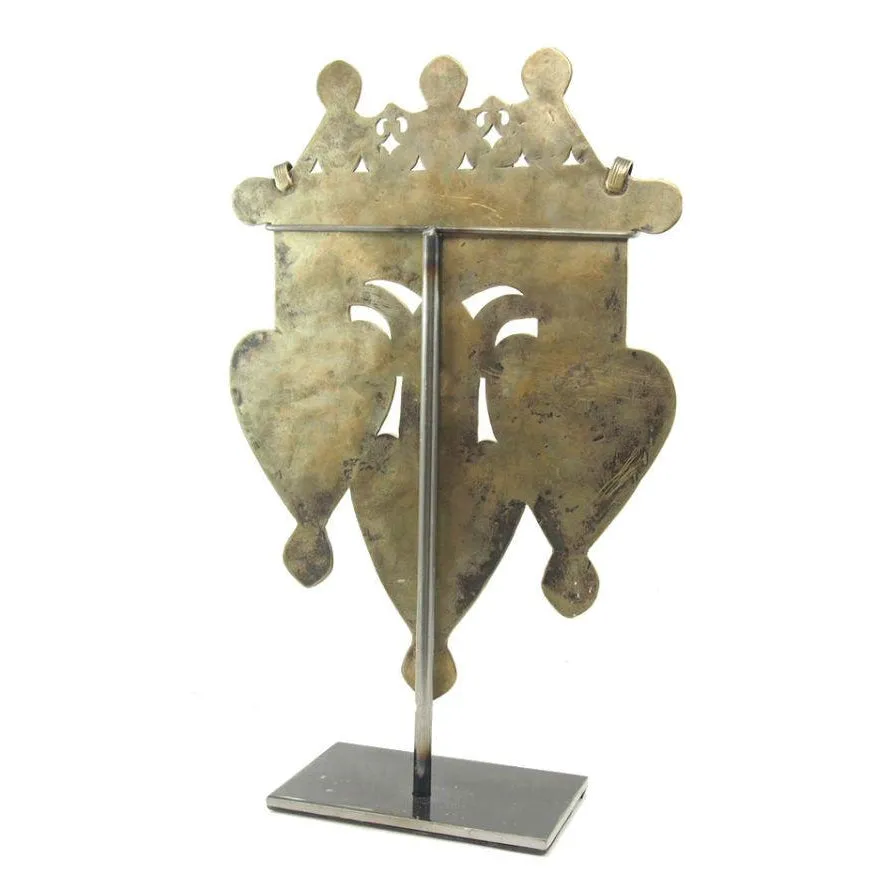 Turkmen Triple Cordiform Heart Shape Pendant-08