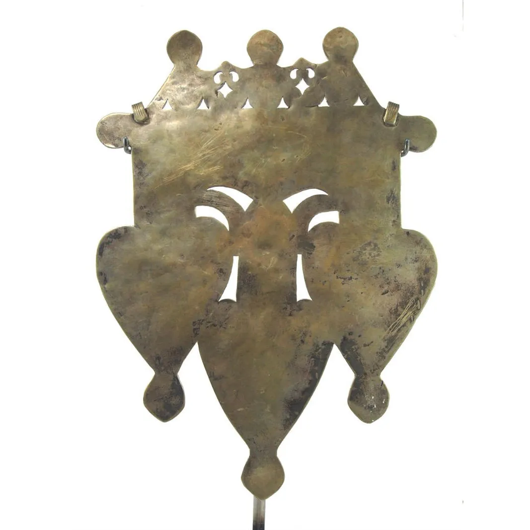 Turkmen Triple Cordiform Heart Shape Pendant-08