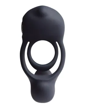 VeDO ROCO Rechargeable Dual Motor Ring - Just Black