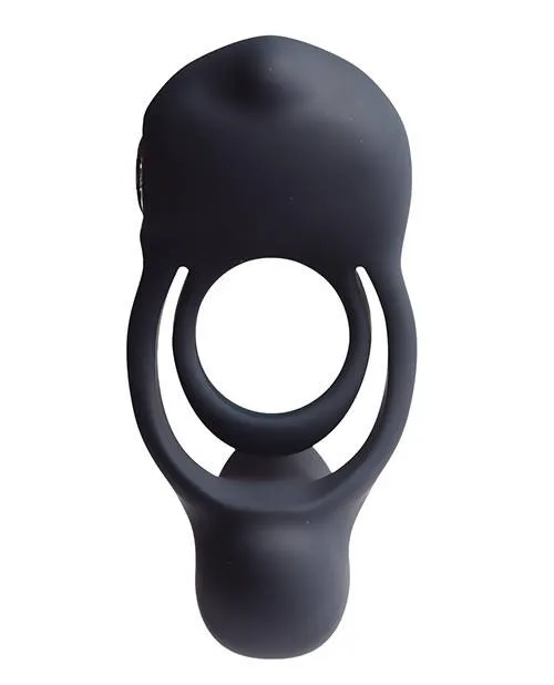 VeDO ROCO Rechargeable Dual Motor Ring - Just Black