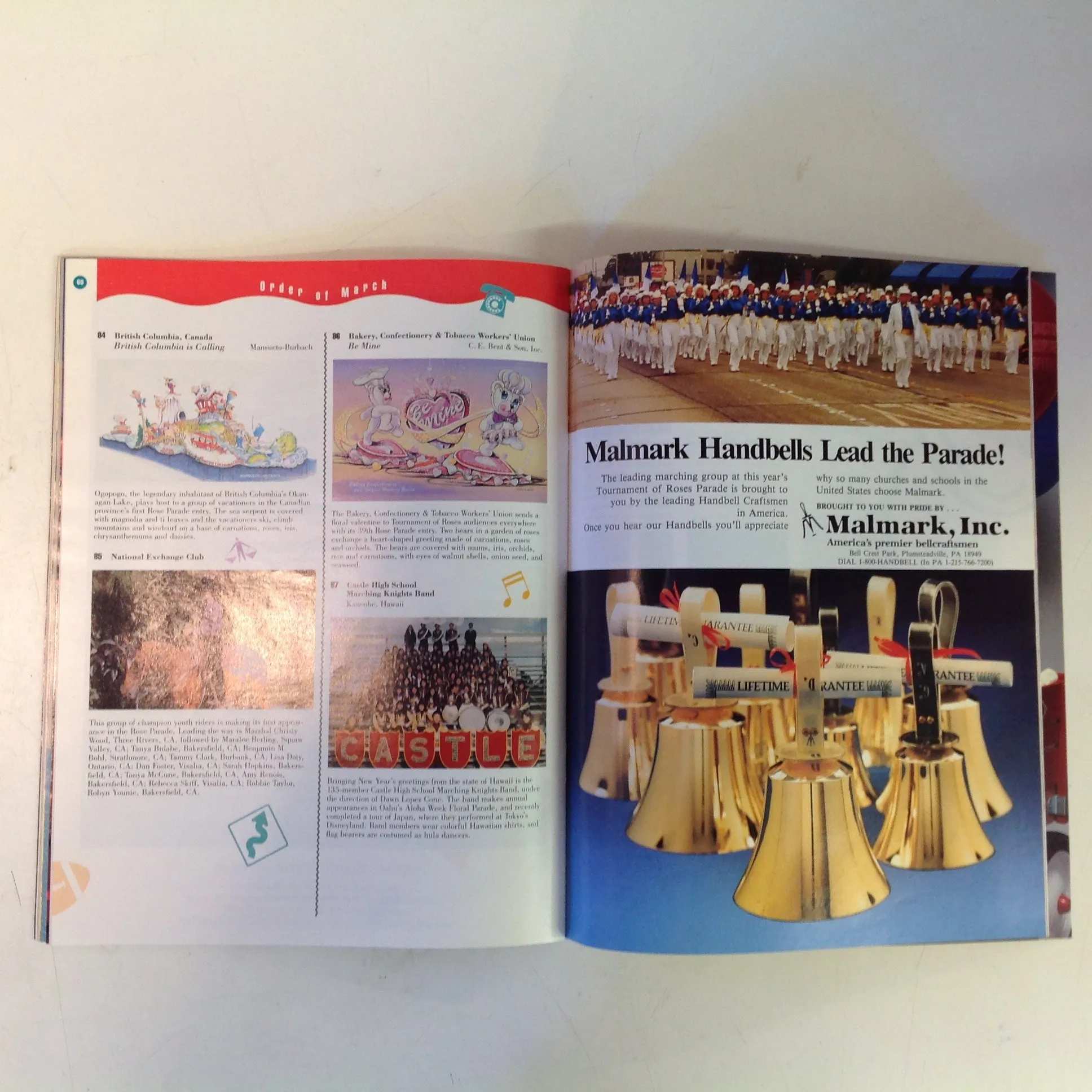 Vintage Official 1988 99th Tournament of Roses Thanks to Communication Souvenir Parade Program