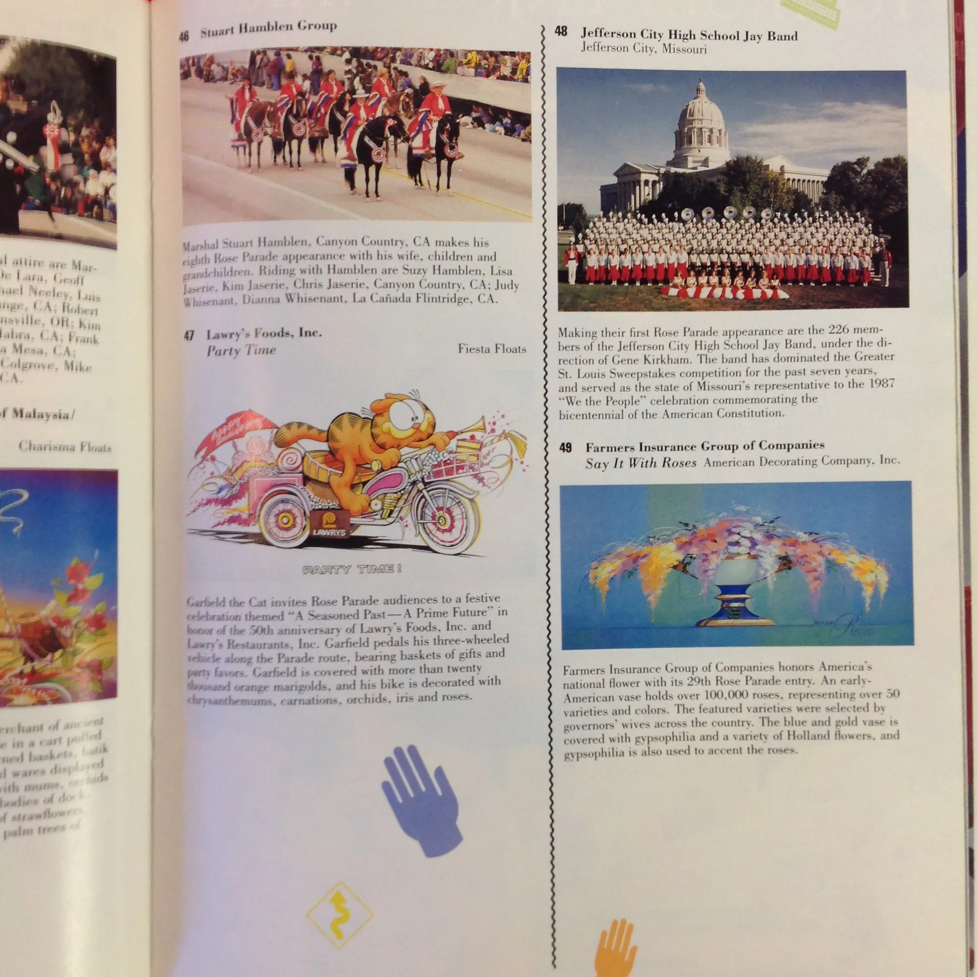 Vintage Official 1988 99th Tournament of Roses Thanks to Communication Souvenir Parade Program
