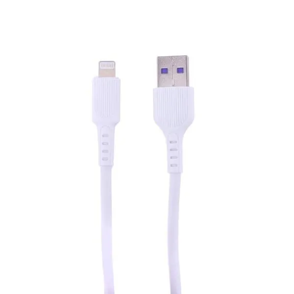 White Charge & Sync USB A To 8 Pin PVC Cable - 200cm