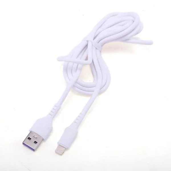 White Charge & Sync USB A To 8 Pin PVC Cable - 200cm