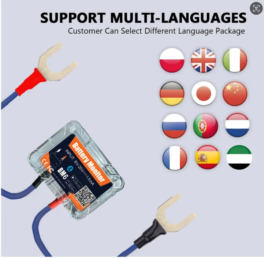 Wireless Bluetooth 4.0 Car battery tester iOS and Android mobile