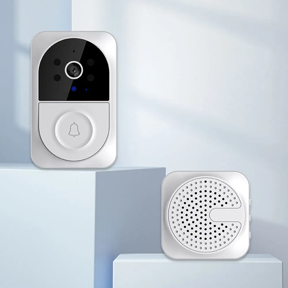 Wireless WiFi Video Doorbell Smart Door Ring with Camera Night Vision Security Bell
