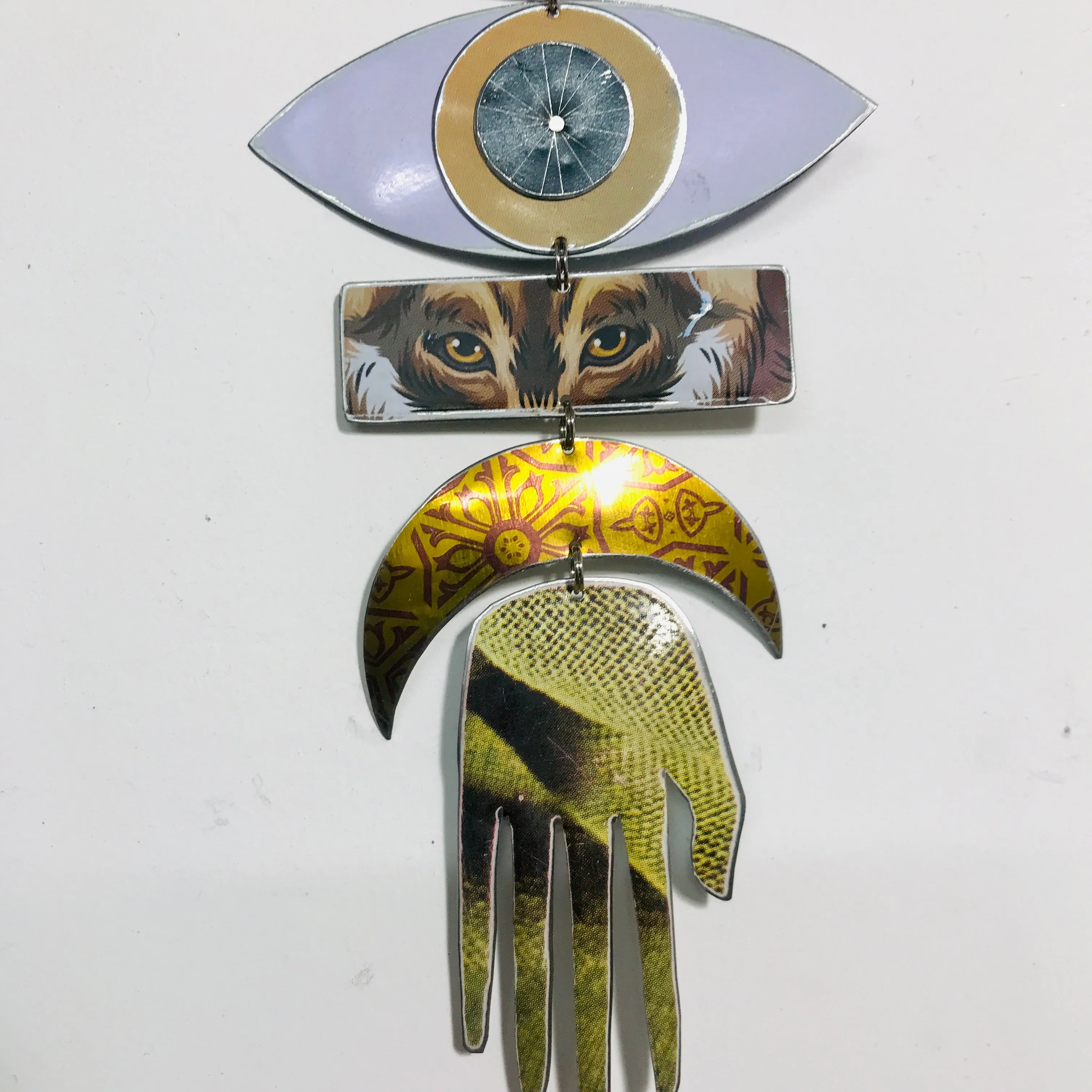 Wolf Eyes Protective Talisman Wall Hanging