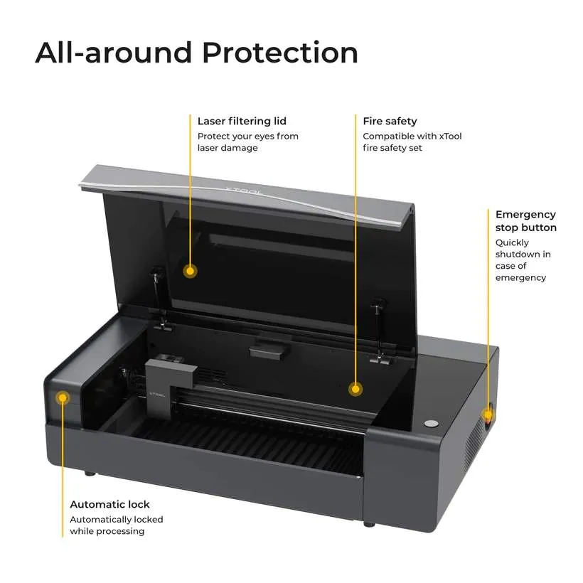 xTool P2S 55W CO2 Laser Cutter and Engraver