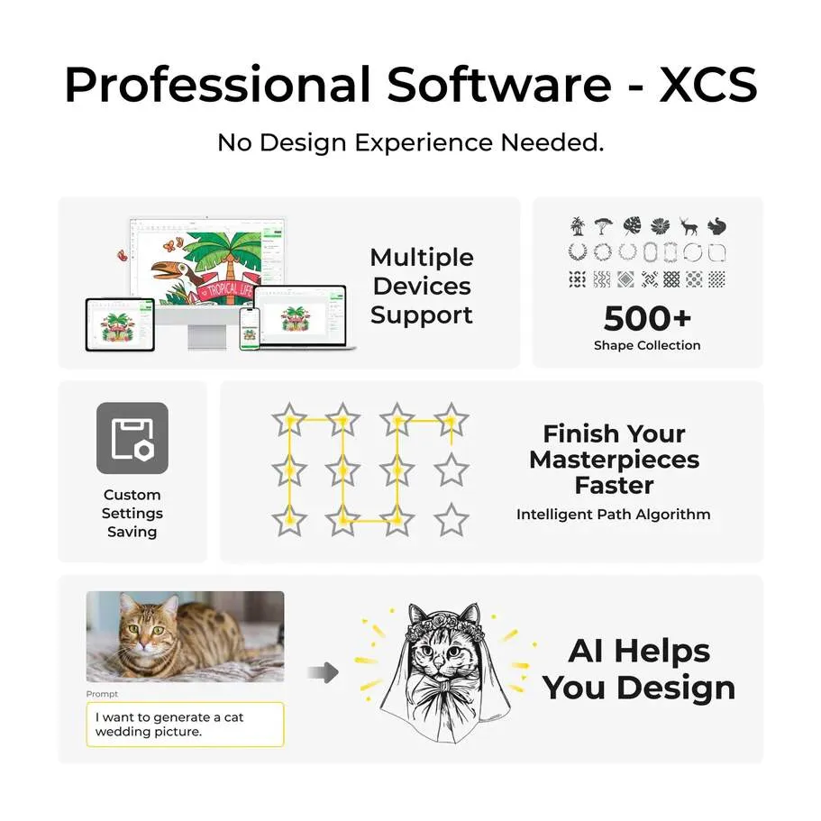 xTool P2S 55W CO2 Laser Cutter and Engraver