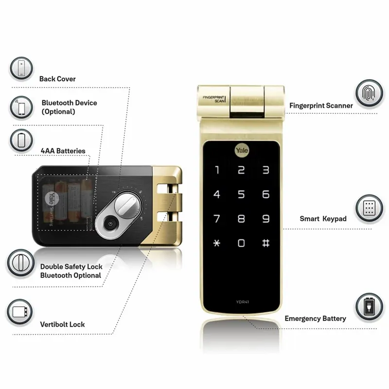 YDR 41 A Fingerprint access Smart Door Lock