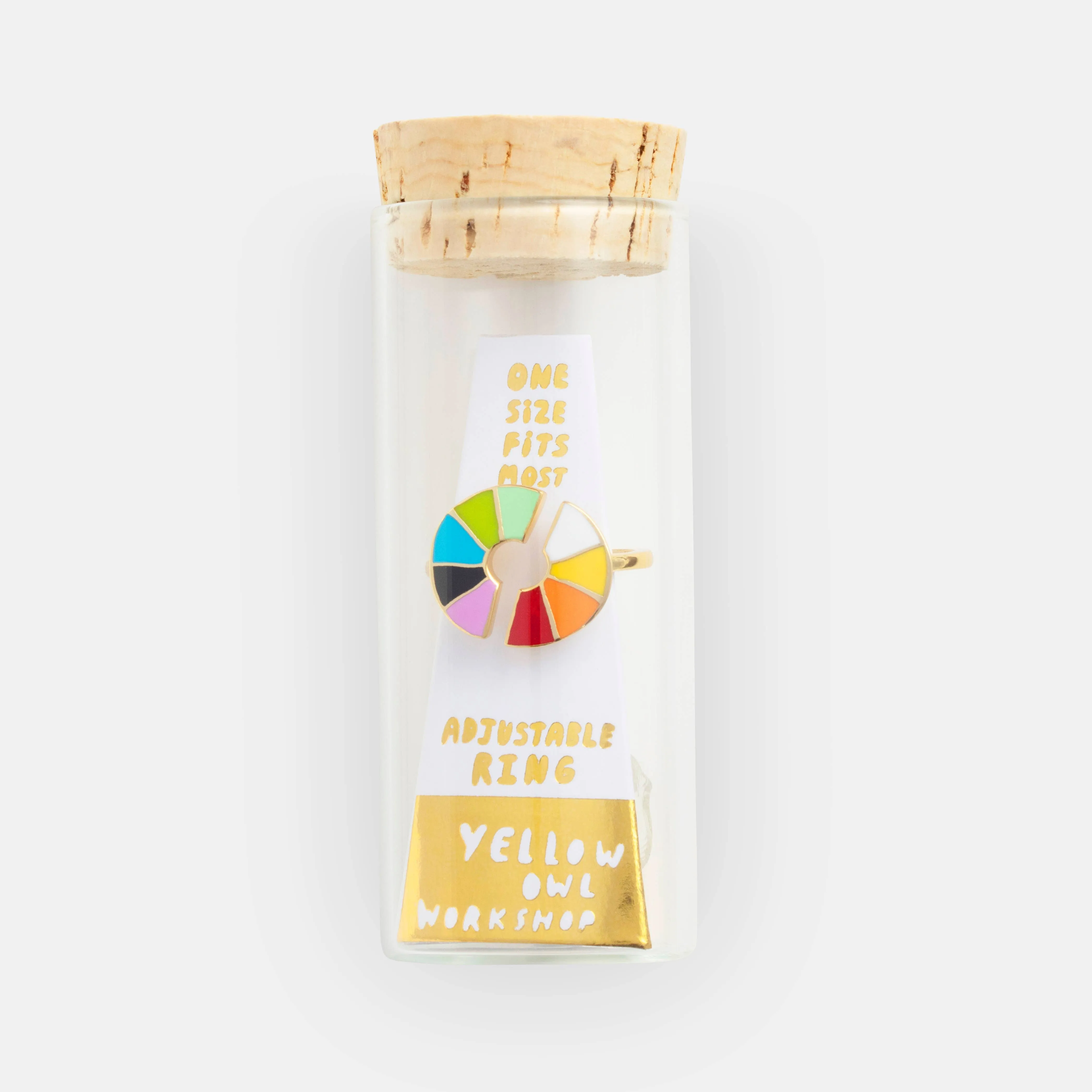 Yellow Owl Workshop - Adjustable Ring - Color Wheel